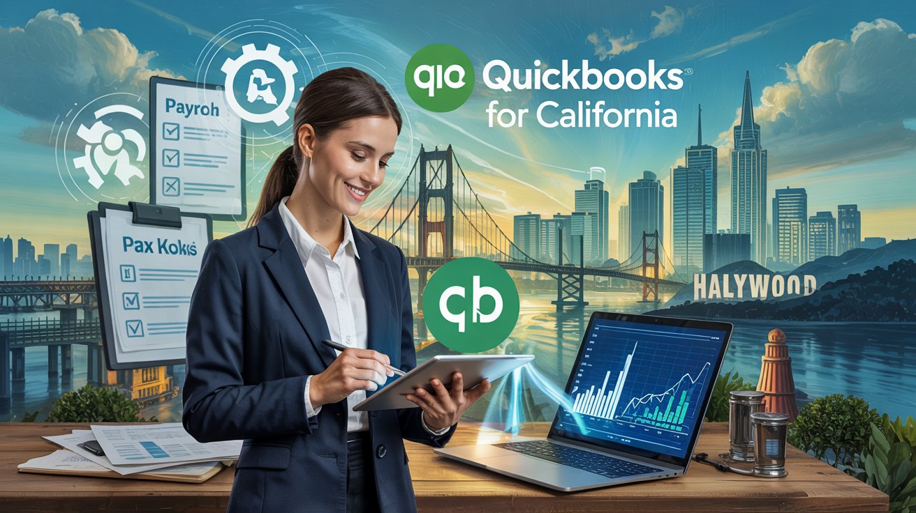 QuickBooks dashboard customized for California businesses